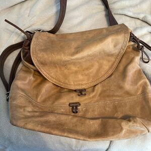 Rough and Tumble 1904 Large August Reed Leather Crossbody Bag Burnham Minimalist